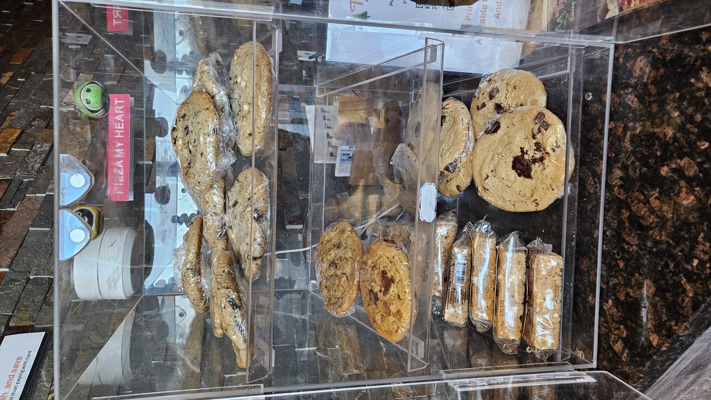 Cookies in the display case