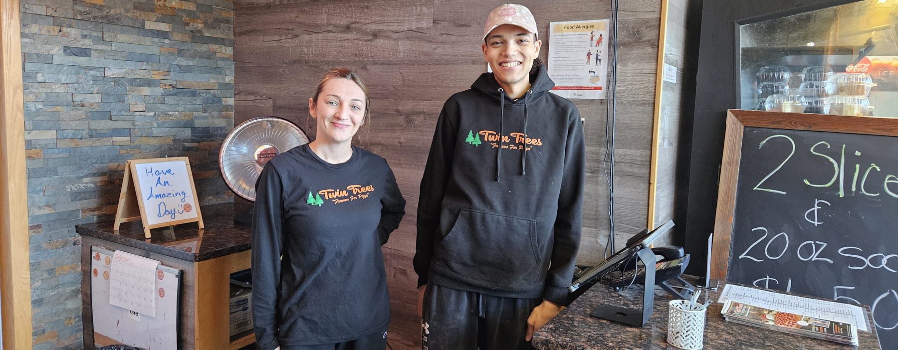 The team behind the counter